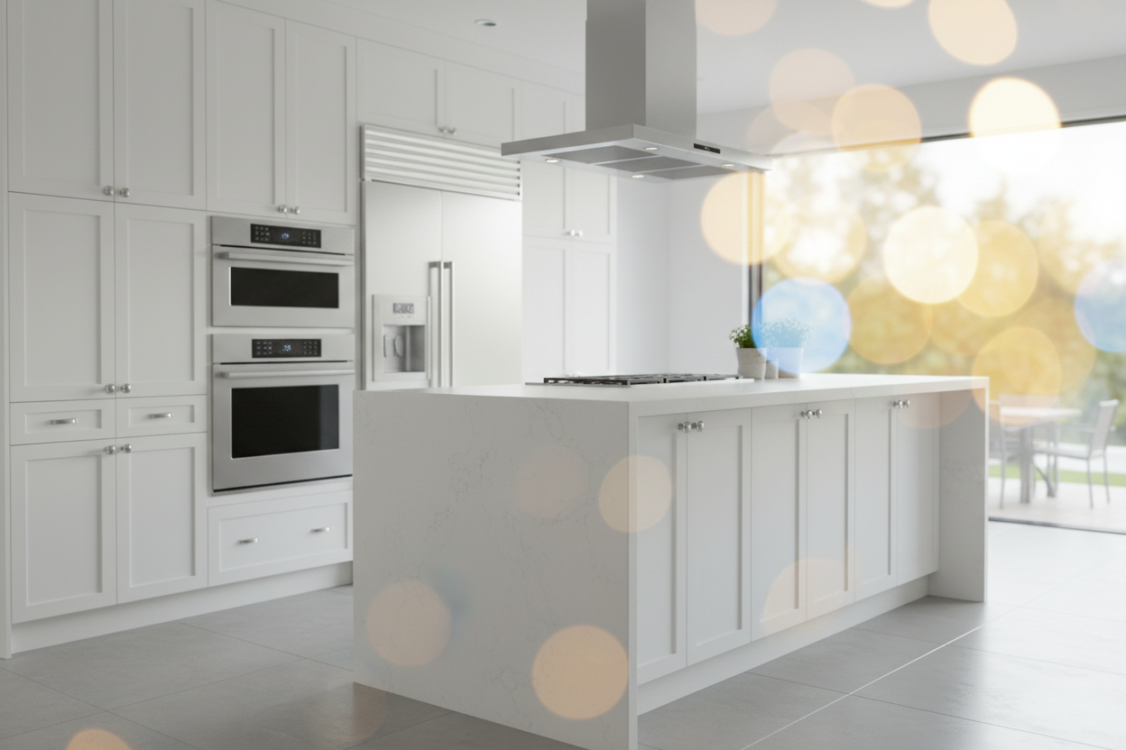 Contemporary Blurred Kitchen Background